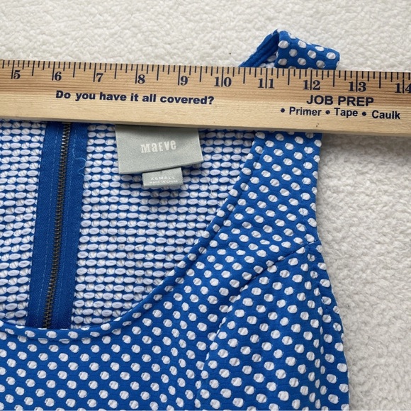 Maeve Anthropologie Caldera Sundress Blue White Fit Flare Sleeveless Women XS - Picture 5 of 12